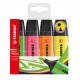 Evidenziatore Stabilo Boss Original - punta a scalpello - tratto da 2 - 5 mm - colori assortiti - Stabilo - conf. 4 pezzi