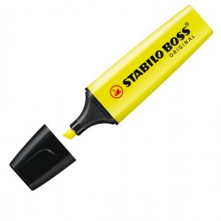 Evidenziatore Stabilo Boss Original - punta a scalpello - tratto da 2 - 5 mm - colori assortiti - Stabilo - conf. 4 pezzi