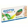 Pastelli colorati Natura - diametro mina 3,8 mm - legno di cedro - colore assortiti - Giotto - conf. 12 pezzi