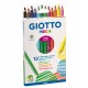 Pastelli colorati Mega - esagonale - mina 5,5 mm - Giotto - conf. 12 pezzi