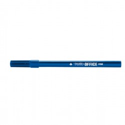 Pennarelli Office - punta feltro - punta fine - tratto 0,7 mm - blu - Tratto - conf. 12 pezzi