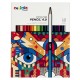 Matita colorata Color Pencil 4.0 - mina 4 mm - colori assortiti - Carioca Plus - conf. 18 pezzi