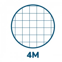 Maxiquaderno Monocromo - A4 - 4 mm - 80 gr - 42 fogli - Pigna