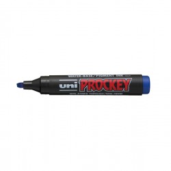 Marcatore Uni Prockey M126 - punta a scalpello da 1,00-5,70mm - blu - Uni Mitsubishi