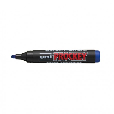 Marcatore Uni Prockey M126 - punta a scalpello da 1,00-5,70mm - blu - Uni Mitsubishi