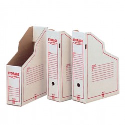 Portariviste Storage Dox 1606 - 87 x 34 x 24,5 cm - bianco/rosso - Esselte Dox