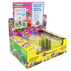 Nastro adesivo Memograph con dispenser - 5 cm x 10 m - giallo - Eurocel