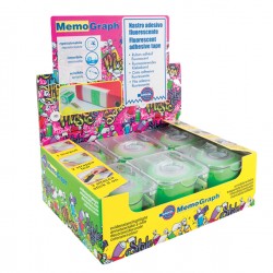 Nastro adesivo Memograph con dispenser - 5 cm x 10 m - verde - Eurocel