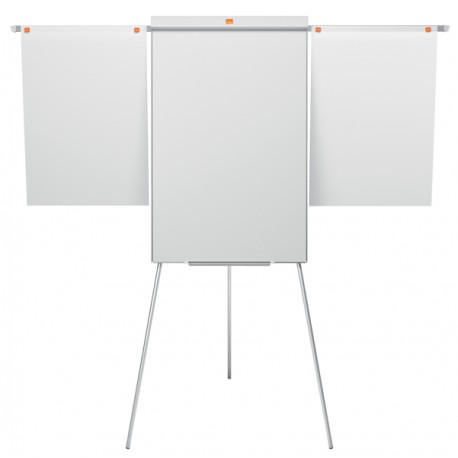 Lavagna portablocco Classic con cavalletto - 100 x 68,5 cm - bracci estensibili - bianco - Nobo