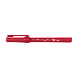 Marcatore Tratto Permanent Ink - punta tonda 2,00mm - rosso - Tratto - conf. 12 pezzi