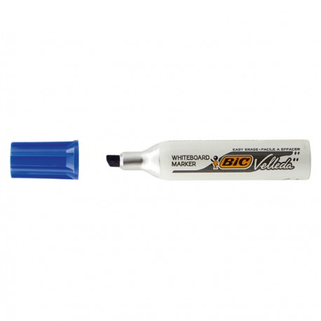 Pennarello Whiteboard Marker Velleda 1781 - punta a scalpello da 3,2 a 5,5mm - blu - Bic
