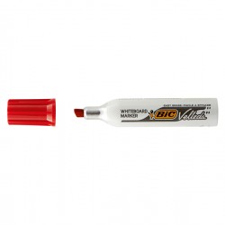 Pennarello Whiteboard Marker Velleda 1781 - punta a scalpello da 3,2 a 5,5mm - rosso - Bic