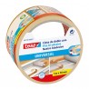Nastro biadesivo - taglio facilitato - 5 cm x 5 m - bianco - Tesa