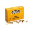 Fermacampioni ottonati - n. 7 - 3,1 cm - Leone - conf. 100 pezzi