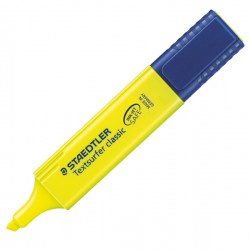 Evidenziatore Textsurfer Classic - punta a scalpello - tratto 1,0-5,0mm - giallo - Staedtler