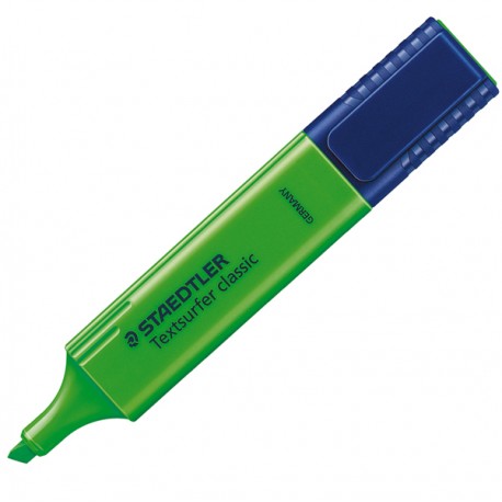 Evidenziatore Textsurfer Classic - punta a scalpello - tratto da 1,0-5,0mm - verde - Staedtler