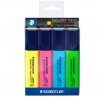 Evidenziatore Textsurfer Classic - punta a scalpello - tratto da 1,0-5,0mm - astuccio 4 colori - Staedtler
