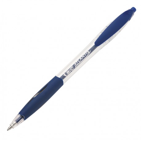 Penna a sfera a scatto Atlantis Classic - punta 1,0mm - blu - Bic - conf. 12 pezzi