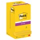 Blocco foglietti Post-it Super Sticky - 654-S - 76 x 76 mm - giallo oro - 90 fogli - Post-it