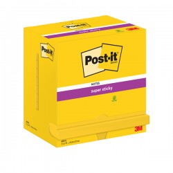 Blocco foglietti Post-it Super Sticky - 655-S - 76 x 127 mm - giallo oro - 90 fogli - Post-it