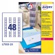 Etichette adesive L7553 - in poliestere - laser - permanenti - 22 x 12,7 mm - 48 et/fg - 25 fogli - trasparente - Avery
