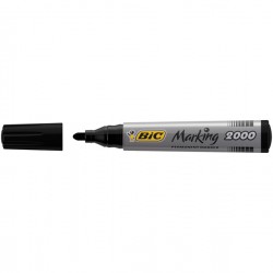 Marcatori permanente Marking a base d'alcool - punta tonda 1,70mm - nero - Bic - conf. 12 pezzi