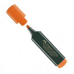 Evidenziatore Textliner 48 - punta di 3 differenti larghezze: 5,0-3,0-1,0mm - arancio - Faber-Castell