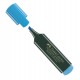 Evidenziatore Textliner 48 - punta di 3 differenti larghezze: 5,0- 3,0-1,0mm - azzurro - Faber-Castell
