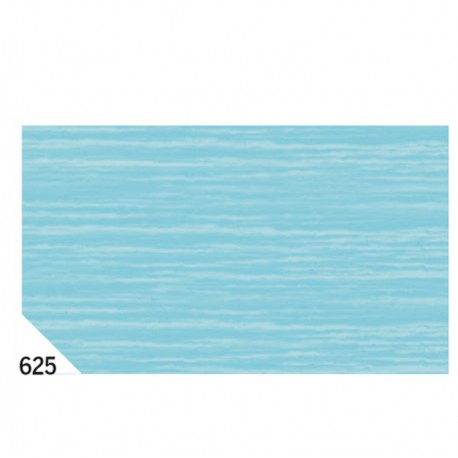 Carta crespa - 50 x 250 cm - 48 gr - azzurro 625 - Rex Sadoch - conf.10 rotoli