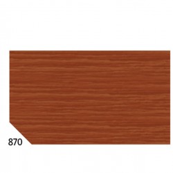 Carta crespa - 50 x 250 cm - 48 gr - marrone 870 - Rex Sadoch - conf.10 rotoli