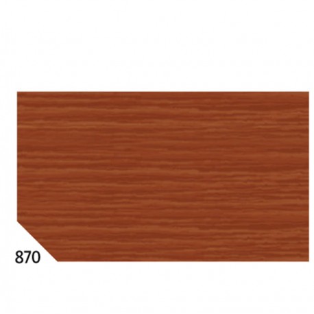 Carta crespa - 50 x 250 cm - 48 gr - marrone 870 - Rex Sadoch - conf.10 rotoli