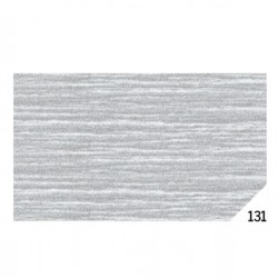 Carta crespa - 50 x 150 cm - argento metal 131 - Rex Sadoch - conf.10 rotoli