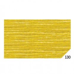 Carta crespa - 50 x 150 cm - oro metal 130 - Rex Sadoch - conf.10 rotoli