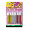 Porporina glitter - 2gr - colori assortiti - Lebez - conf. 6 tubi
