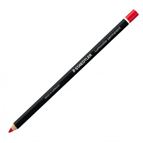 Matita Lumocolor Glasochrom - permanente - rosso - Staedtler