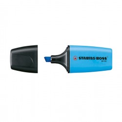 Evidenziatore Boss Mini - punta a scalpello - tratto 2 - 5 mm - azzurro 31 - Stabilo