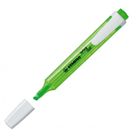 Evidenziatore Swing Cool - punta a scalpello - tratto 1 - 4 mm - verde - Stabilo