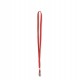 Cordoncino per portabadge - 49 x 1 cm - rosso - Lebez - conf. 100 pezzi