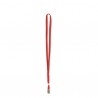 Cordoncino per portabadge - 49 x 1 cm - rosso - Lebez - conf. 100 pezzi