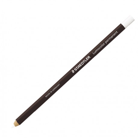 Matita Lumocolor Glasochrom - permanente - bianco - Staedtler
