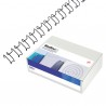 Dorsi spirale IbiWire - metallo - 21 anelli - 10 mm - argento - GBC - scatola 100 pezzi