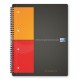 Blocco spiralato International Activebook - 1 rigo con margine - 240 x 297mm - 80gr - 80 fogli - Oxford