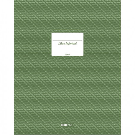 Registro infortuni - 31 x 24,5cm - 15 pagine - Edipro