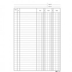 Registro dare/avere/saldo - 24 x 17cm - 100 fogli - Edipro