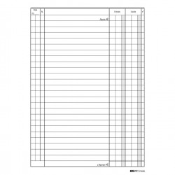 Registro cassa entrate/uscite - 24 x 17cm - 100 fogli - Edipro