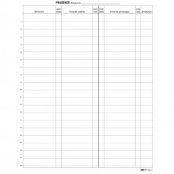 Registro firme presenze al lavoro - 31 x 24cm - 100 fogli - Edipro