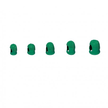 Ditali Läufer - diametro 1,7 cm - caucciù - verde - Lebez - conf. 10 pezzi