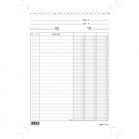 Schede - 3 colonne - 29,7x21 cm (verticale) - Edipro - bianco - conf. 100 pezzi