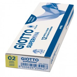 Pastello Supermina - mina 3,8 mm - giallo limone 02 - Giotto
