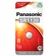 Micropila SR1130 - 1,5V - a pastiglia - ossido argento - Panasonic - blister 1 pezzo